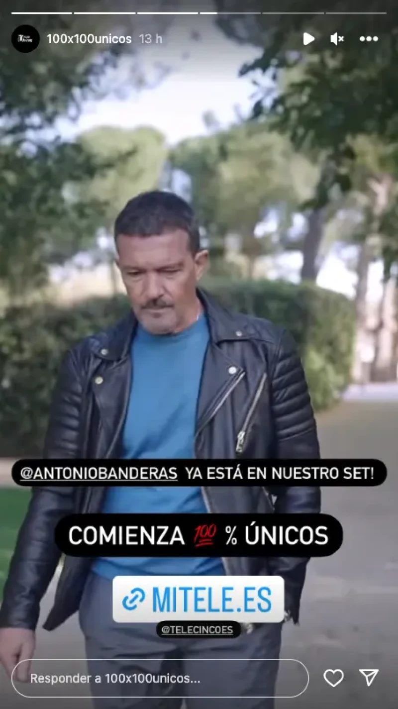Antonio Banderas en el programa de Guillermo Fesser '100% únicos'.
