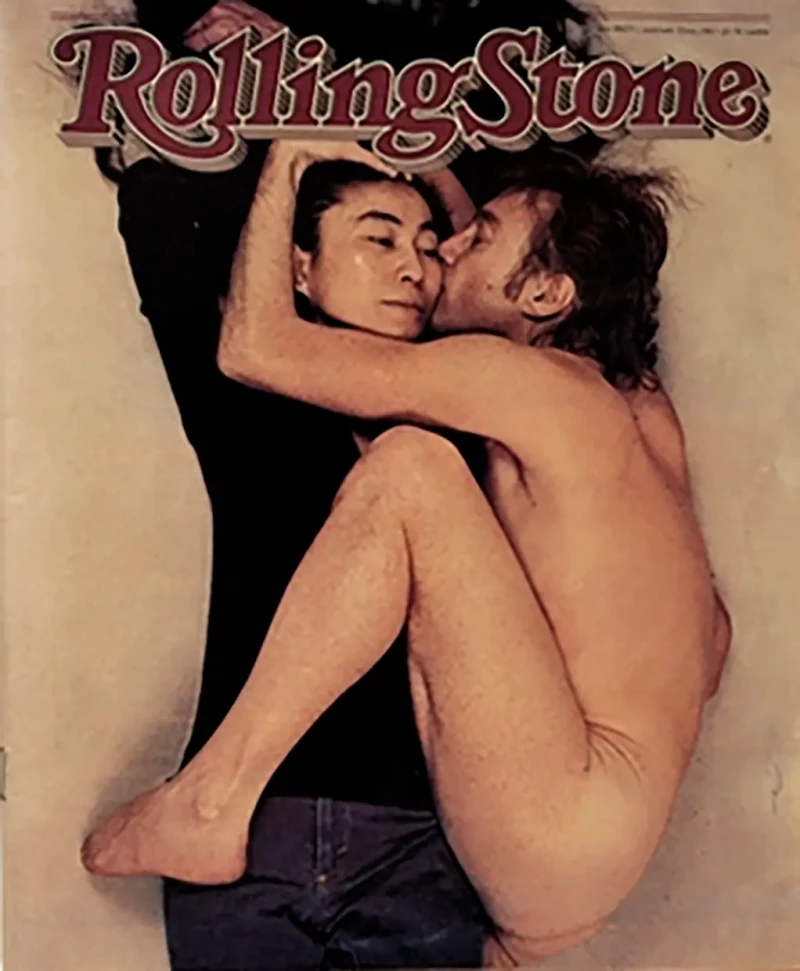 Yoko y John en la portada de la revista Rolling Stone.