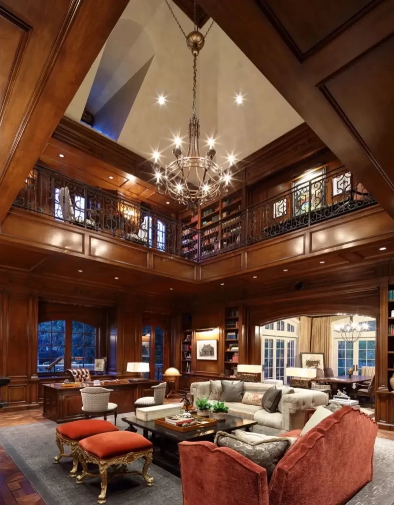 Mark Wahlberg Mansion Biblioteca 2