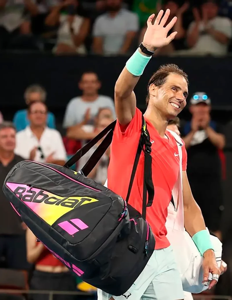 Rafa Nadal saludo.