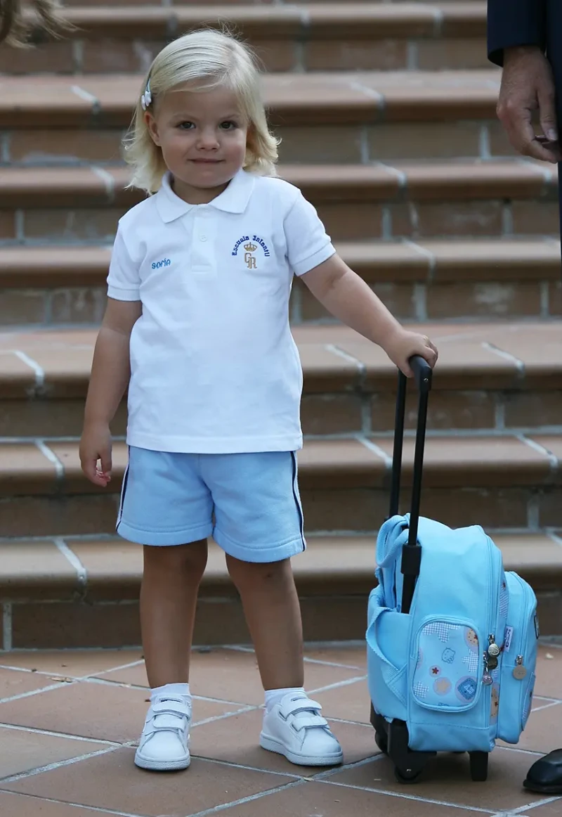 Siempre con una sonrisa o con un gesto espontáneo, Sofía enamoró a las cámaras
desde bien pequeña.