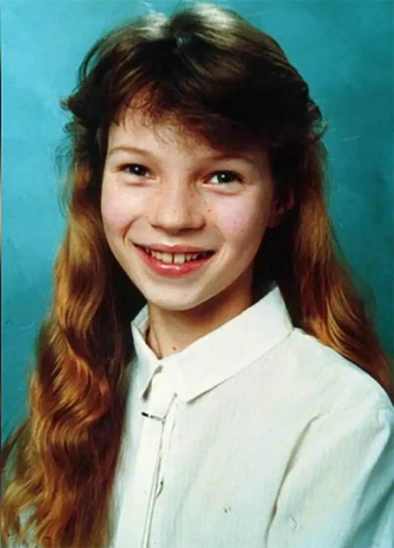 Kate Moss cuando era niña.