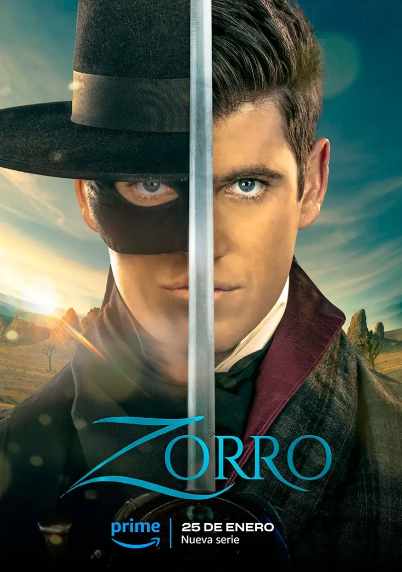 Cartel de la nueva serie 'Zorro' protagonizada por Miguel Bernardeau.
