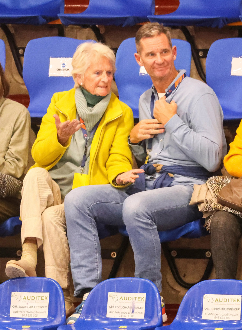 Iñaki Urdangarín con su madre, Claire Liebaert.