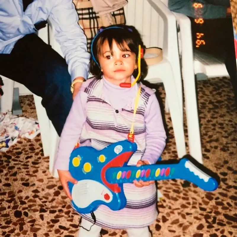 Aitana tuvo una infancia como la de cualquier niña