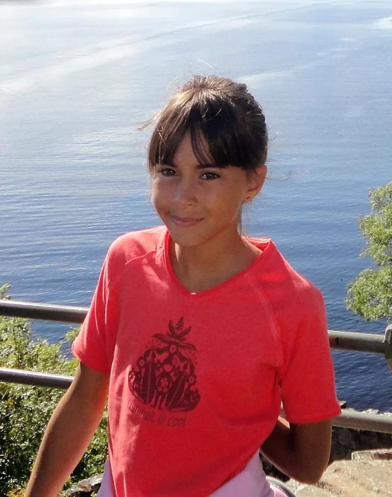 Aitana de niña.