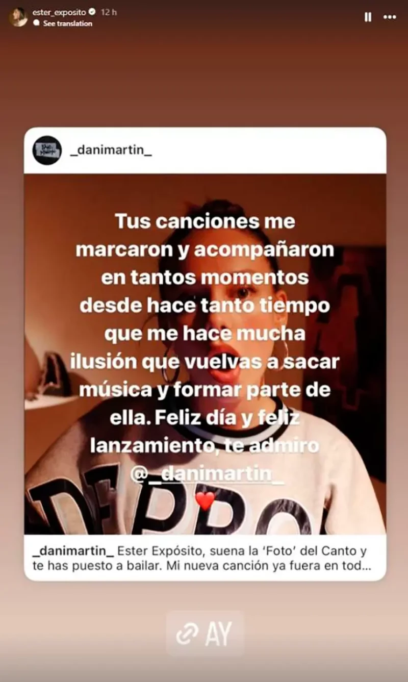 Ambos intercambiaron mensajes en Instagram.