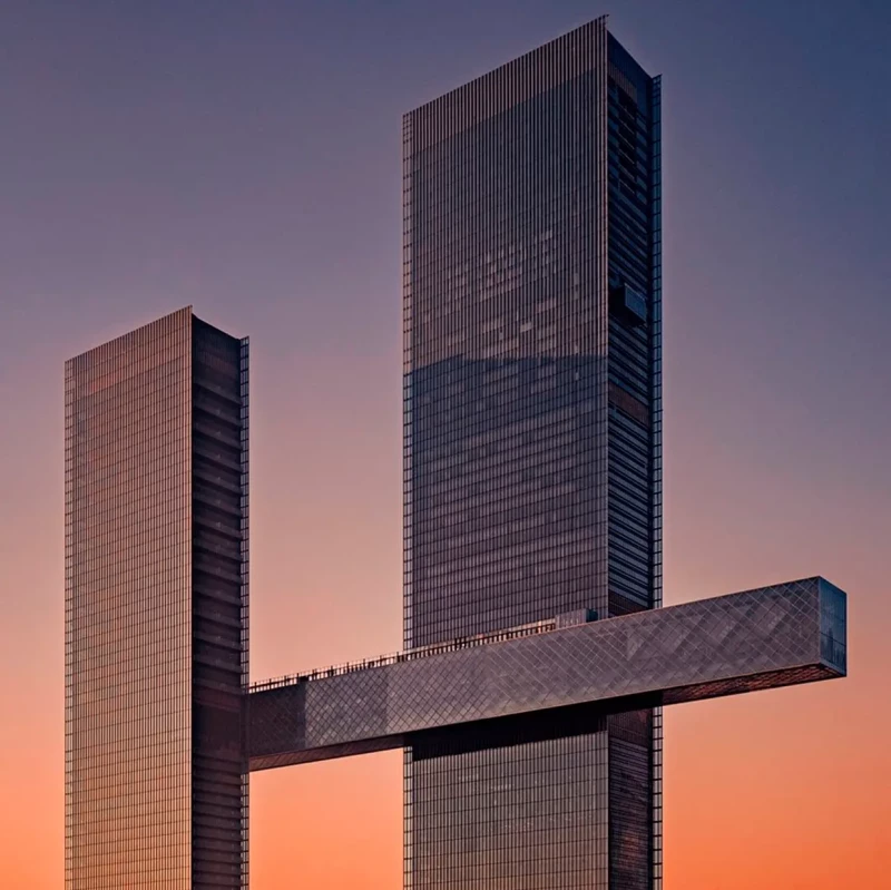 Edificio de Dubai donde está el restaurante de Dabiz Muñoz.