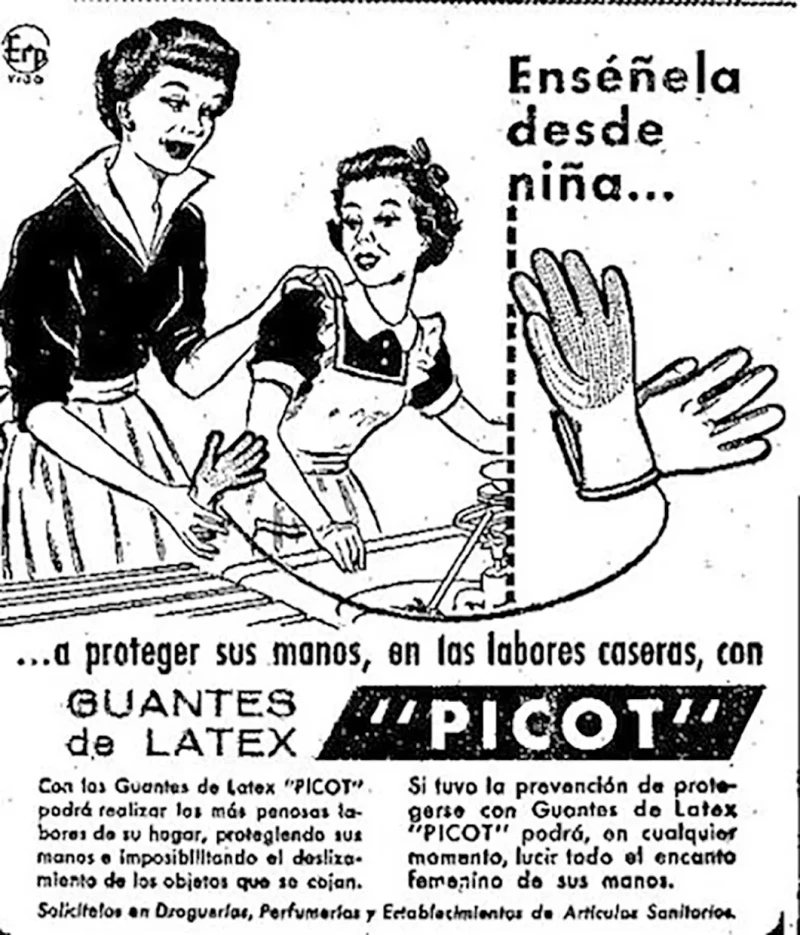 Publicidad para mujeres antes.