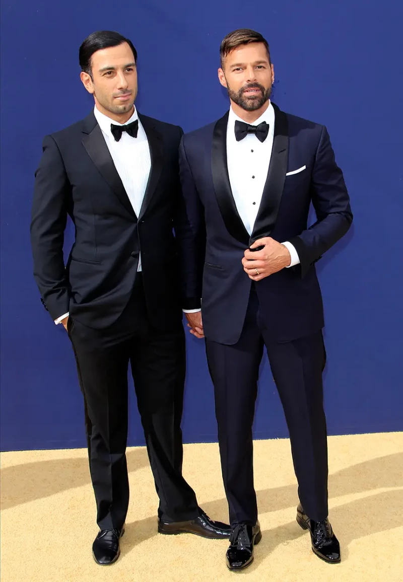 Ricky Martin posando junto a su ex Jwan Yosef.