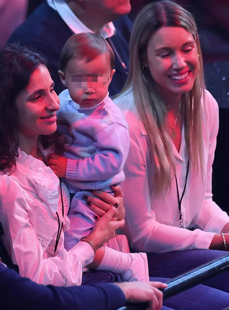 Mery Perelló con su hijo y su cuñada, Maribel.