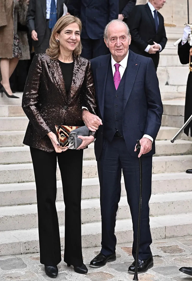 La infanta Cristina con su padre Juan Carlos.