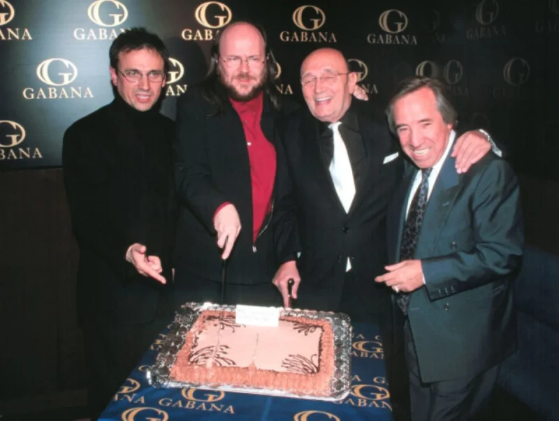 Fiesta de presentación de la película "Torrente 3". José Mota, el director Santiago Segura, Tony Leblanc y El Fary, José Luis Cantero.