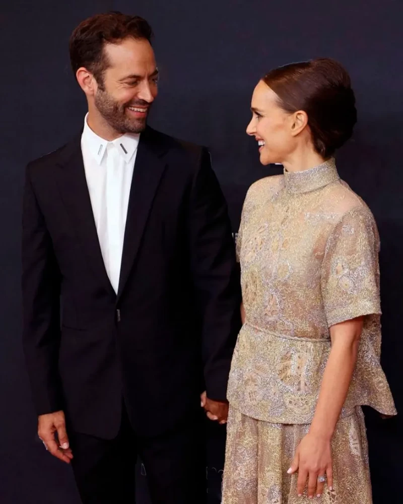 Natalie Portman y su ex en un photocall.