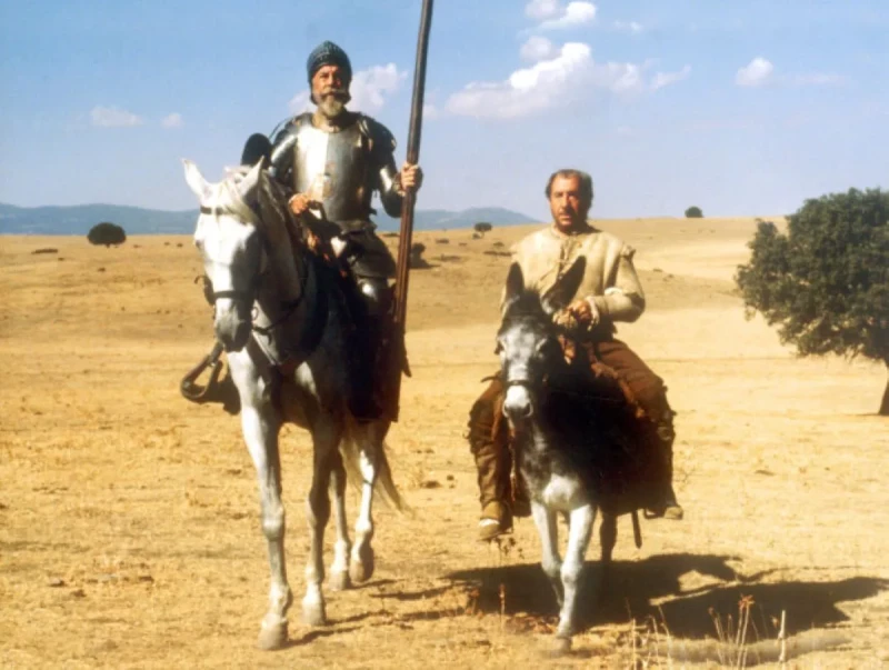En la mítica serie 'El Quijote', junto a Fernando Rey.