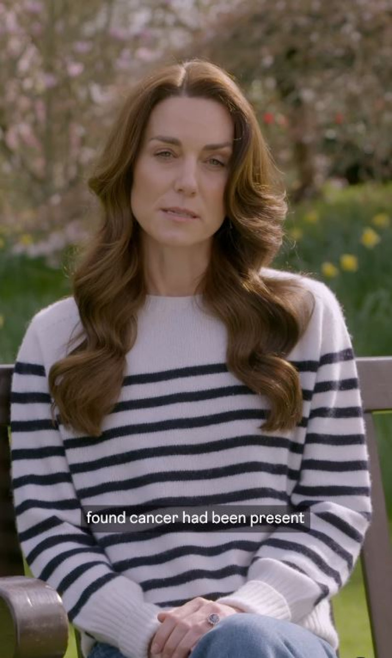 Kate Middleton, en el vídeo que anuncia que padece cáncer.