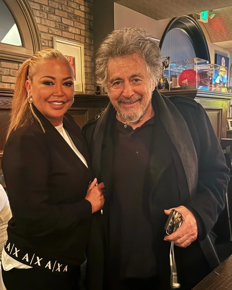 Belén Esteban con Al Pacino en Estados Unidos