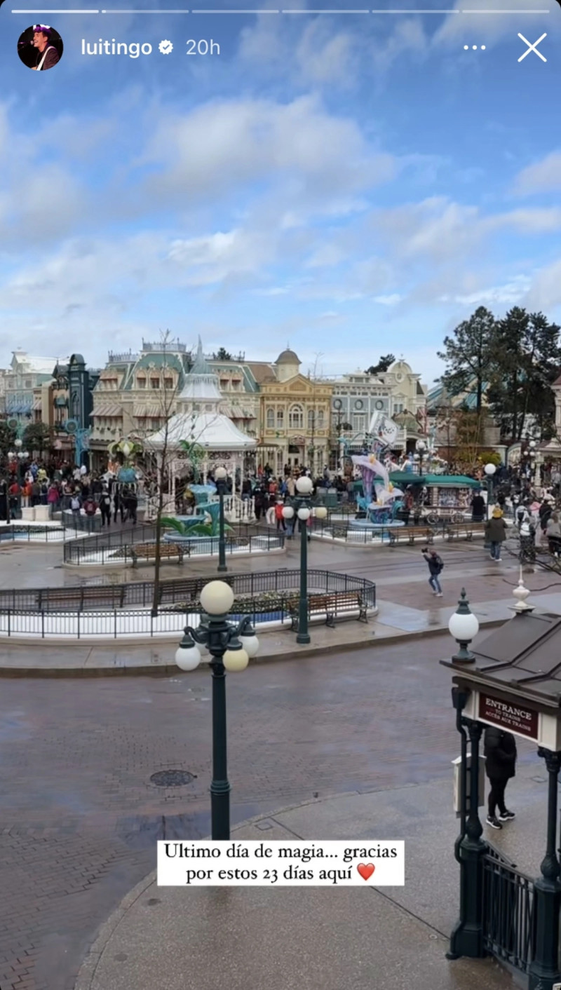 Despedida de Luitingo en Disneyland a través de redes