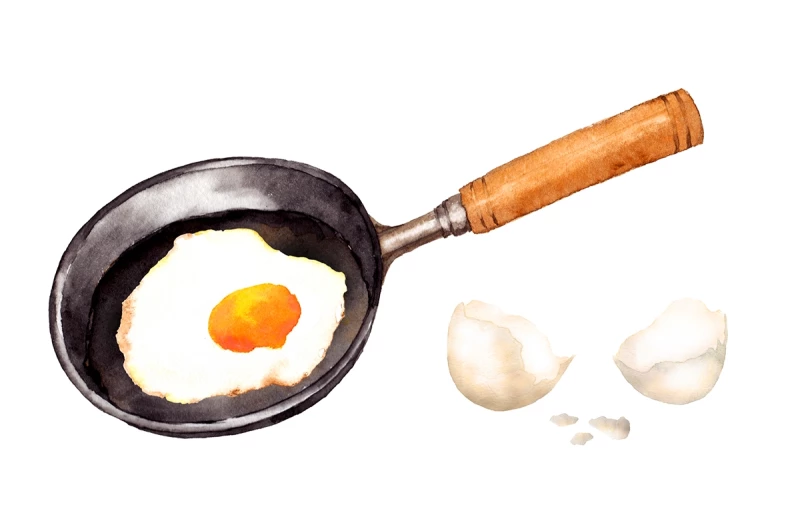 Freír los huevos