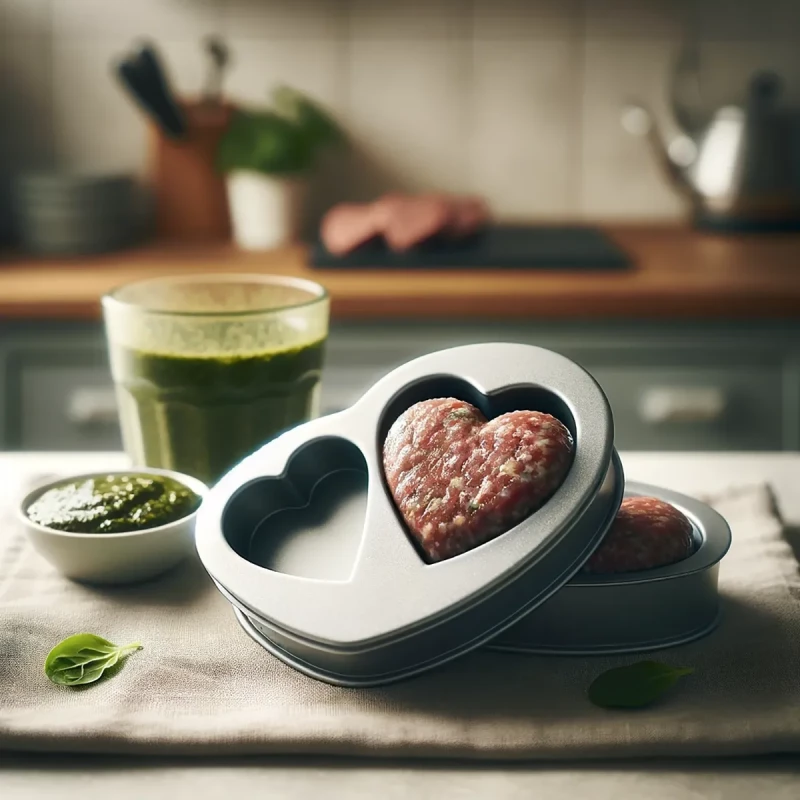 Molde con forma de corazón