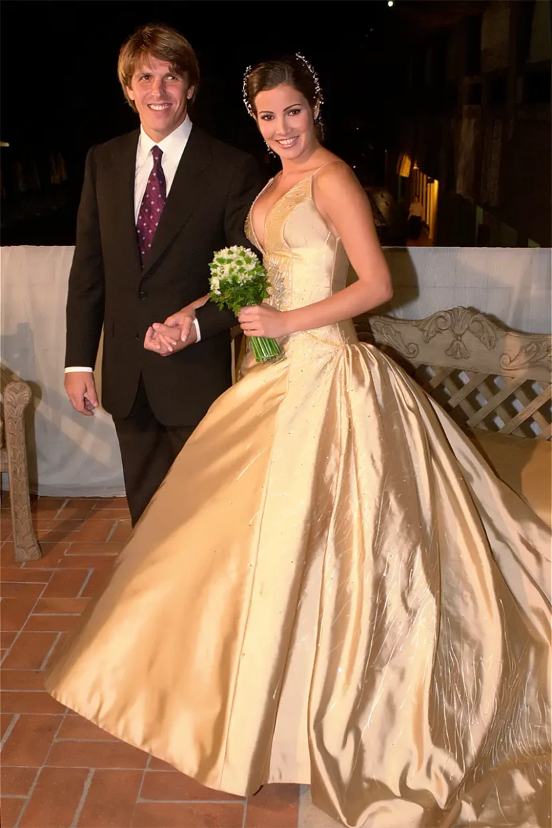 Manuel Díaz y Virginia Troconis el día de su enlace.