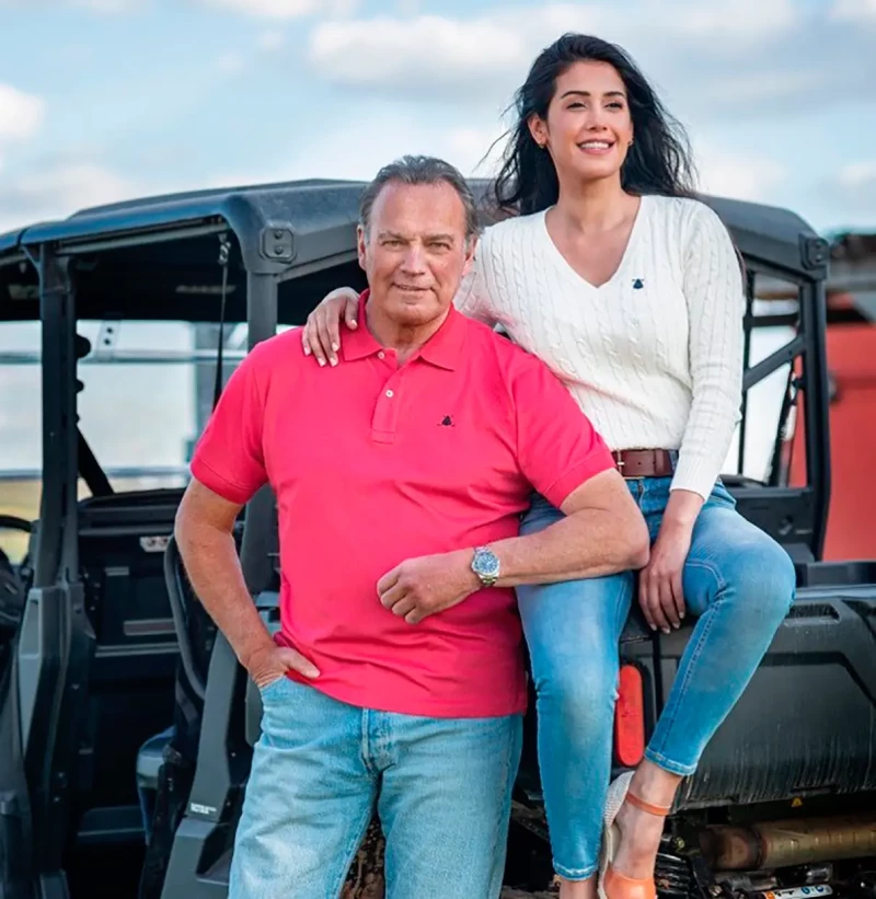Bertín Osborne y Gabriela Guillén.