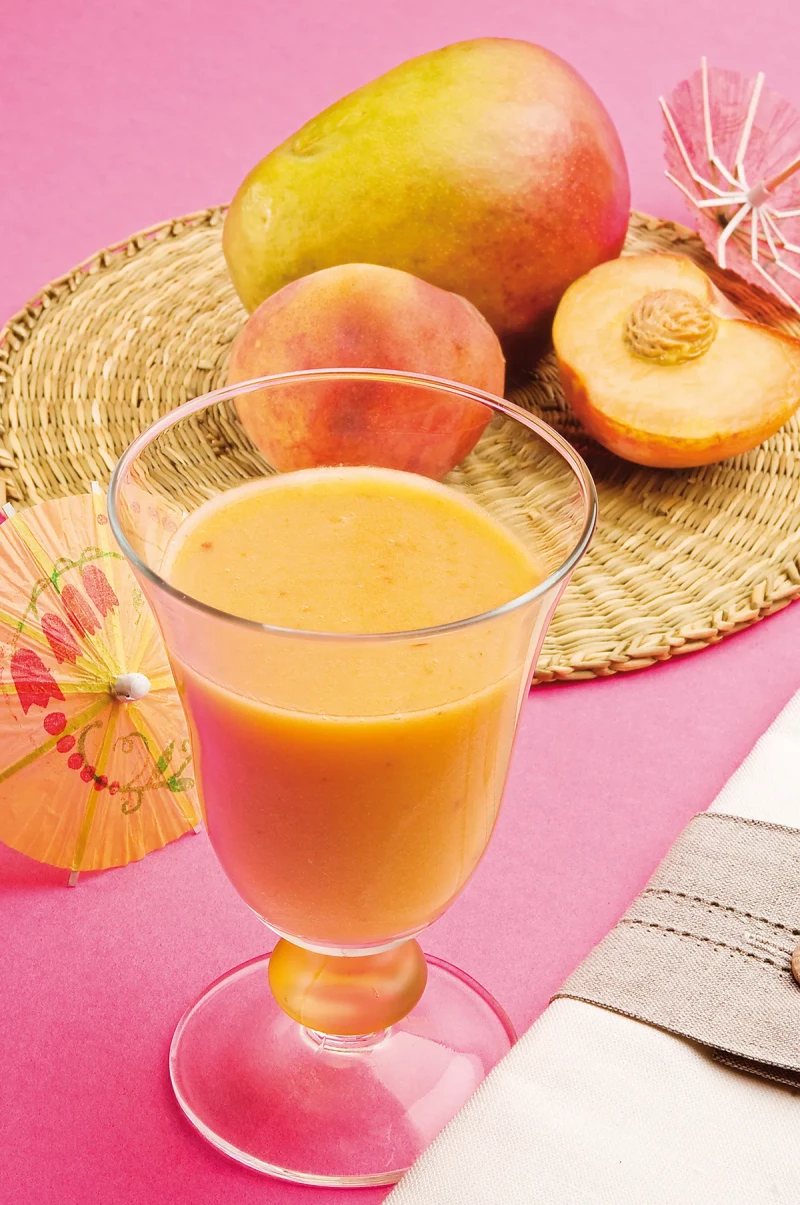 El mango y el melocotón son fuentes de vitaminas