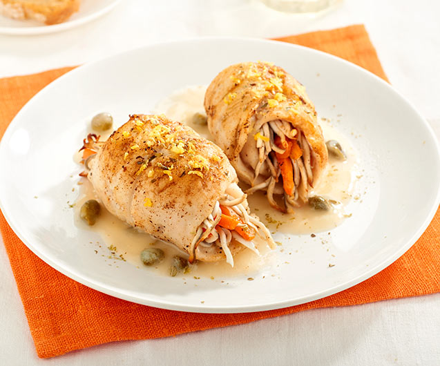 Delicias citrus: Rollitos de pescado a la naranja para sorprender tu paladar 6 Moncloa Armado de los rollitos y presentación