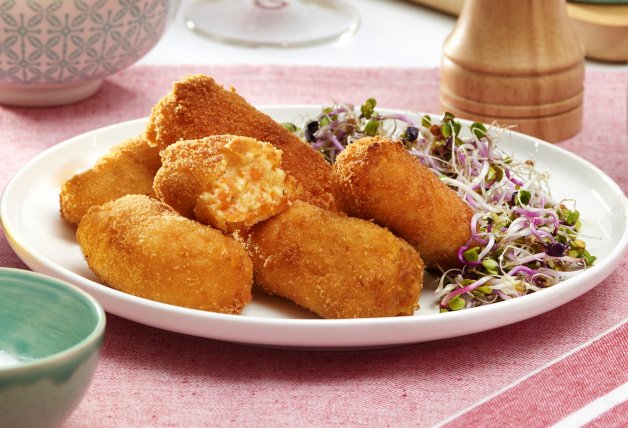 Croquetas de zanahoria y huevo