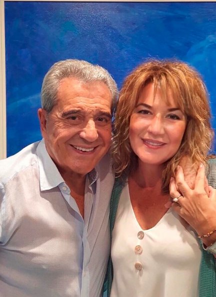 Andrés Pajares, junto a su mujer, Juani. 