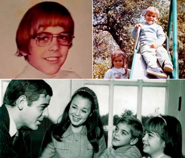 Tiene una hermana tres años mayor, Ada, mucho más tímida y discreta que él. En su niñez, le apodaban "Frankenstein" por una parálisis facial, su pelo "a la taza" y sus gafas. Los Clooney han sido siempre una familia muy unida debido a que se mudaron de ciudad muchas veces. 