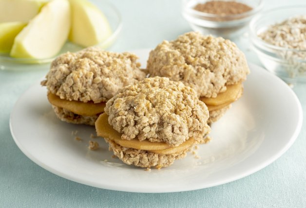 Galletas de avena con manzana