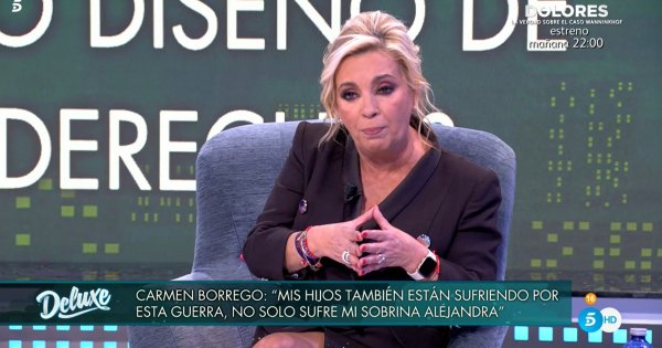 Carmen Borrego ha defendido a sus hijos en el Sábado Deluxe.