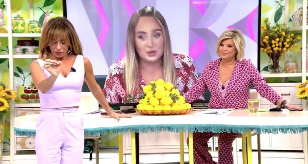 María Patiño y Terelu Campos, esta tarde en Sálvame Lemon Tea (Telecinco).