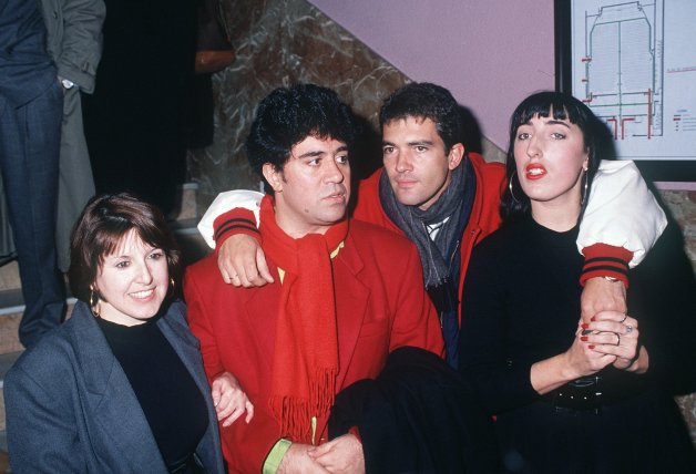 Con Pedro Almodóvar, Antonio Banderas y Rossy De Palma. 