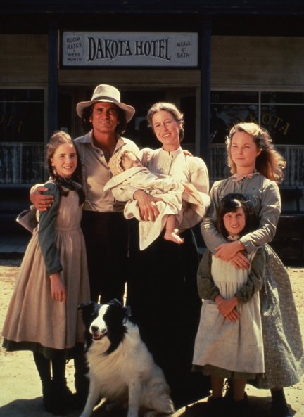Michael en su serie más mítica, "La casa de la pradera", que explicaba la vida de la familia Ingalls.