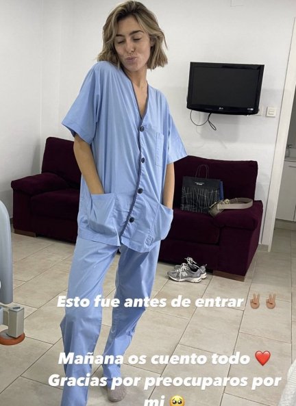 Anna Ferrer en el preoperatorio (@annafpadilla).