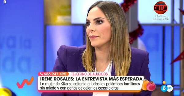 Irene Rosales se ha pronunciado en 'Viva la vida' sobre su nula relación con Isabel Pantoja.