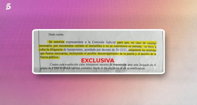 'Viva la vida' ha tenido acceso a los documentos de embargo de Cantora.