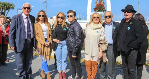 La familia de Rocío Jurado durante un homenaje.