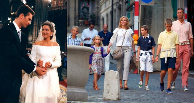 Cristina, con la mirada enamorada, e Iñaki se casaron el 4 de octubre de 1997. Con sus hijos, formaron una familia aparentemente perfecta.