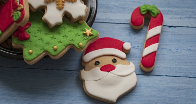 Galletas de Navidad de Papá Noel.