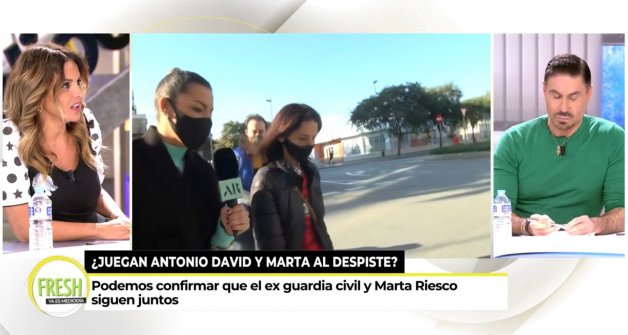 Marta López, hoy, en Ya es Mediodía Fresh (Telecinco).