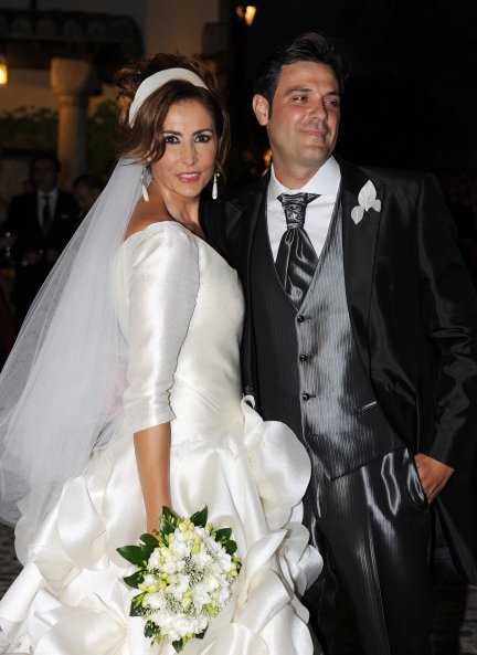 El día de su boda con Mariano Navarro, con el que se casó en el 2011.