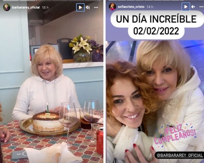 Sofía ha compartido fotos de la celebración de su madre.