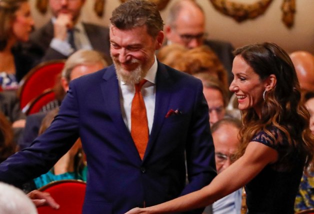 Telma Ortiz y su marido, el abogado irlandés Robert Gavin.