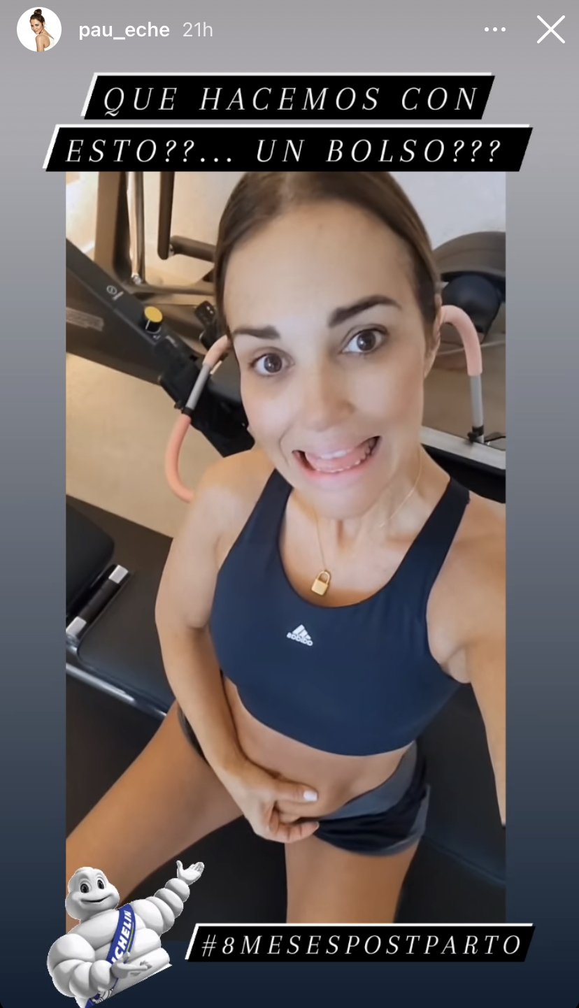 Paula Echevarría en sus historias de Instagram (@pau_eche).