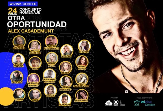 Los artistas que iban a participar en el concierto.