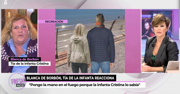 Blanca de Borbón, tía de la infanta Cristina, no ha dudado en defender a su sobrina.