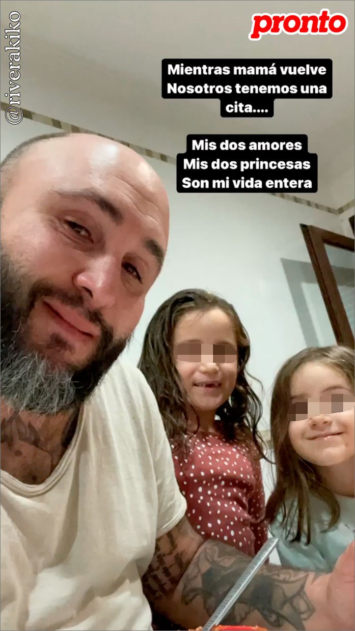 Kiko Rivera pasa una bonita tarde con sus hijas.